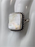 925 MOTHER OF PEARL RING