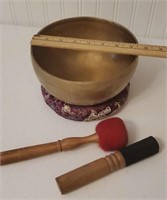 Brass meditation bowl