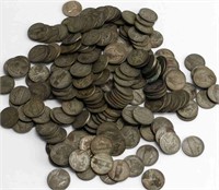 OVER 200 WWII SILVER WAR NICKELS 1942 TO 1945