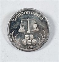 1973  Universaro  One troy ounce .999 silver round