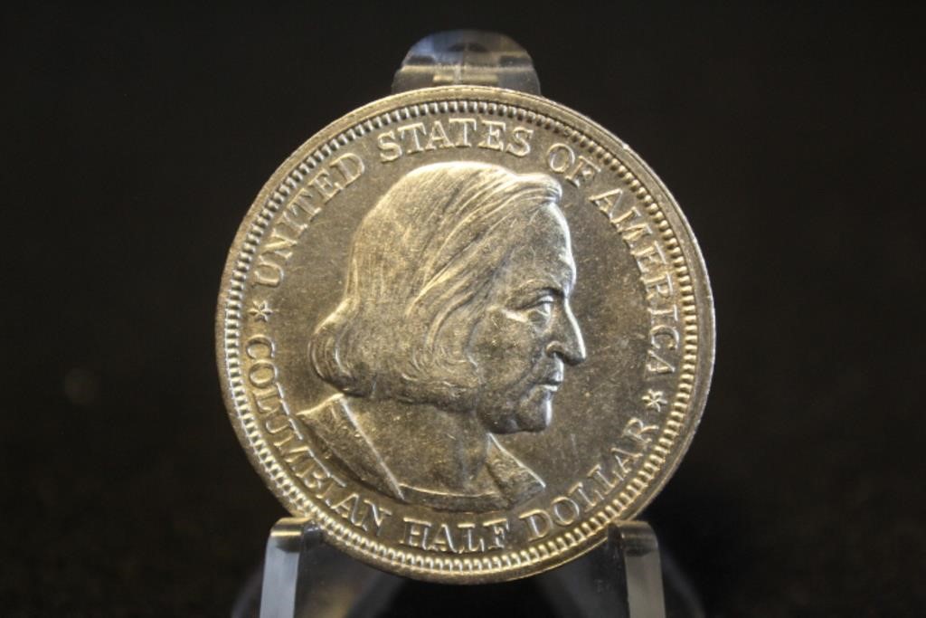 1893 UNC Columbus Commemorative Silver Half Dollar