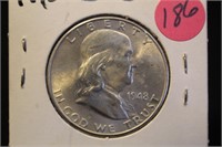 1948-D Uncirculated Franklin Silver Half Dollar