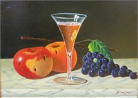 JEROME HOWES STILL LIFE OIL PAINTING