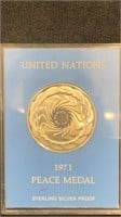 1971 United Nations Sterling Silver Proof Peace