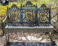 19th Century Gothic Style Garden Bench