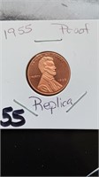 Replica 1955 Proof Double Died Wheat Penny
