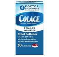 Colace Regular Strength Stool Softener 30ct NEW