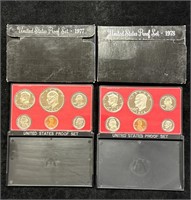 1977 & 1978 US Proof Sets in Boxes