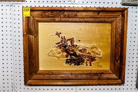 3 Dimentional Phesant in Wood Frame