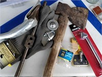 hatchet , fillet glove , oil spout , tools etc
