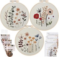 P3189  Lobida Embroidery Starter Kit - Flowers - 3