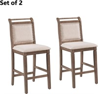 Merax Wood 2 Upholstered Chairs