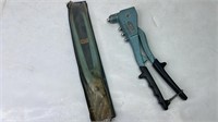 Metal shears and rivet tool