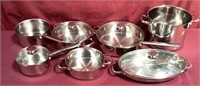 7 Assorted Wolfgang Puck Bistro Stainless Steel