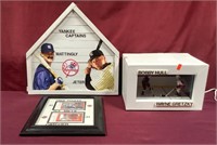 Yankee Photo W/ Home Plate Frame, Mike Piazza