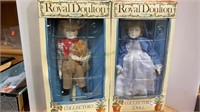 2 Royal Doulton Collector's dolls.  Ivory bone