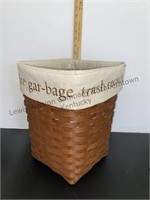 Longaberger waste basket