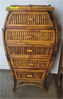 5 DRAWER RATTAN DECORATIVE CHEST