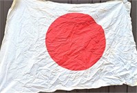 JAPAN FABRIC FLAG VINTAGE FIND 24" X 35"