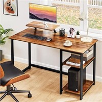 GreenForest Computer Desk with Monitor Stand