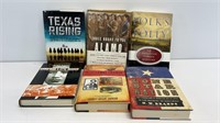 (6) American history books- Texas Rising, Three
