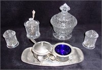 Crystal & Silver-plate.