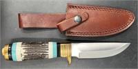 Ocoee River Hunting Fishing Knife w Sheath