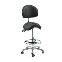 Cadiario Saddle Stool Chair with Back Support