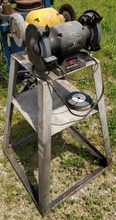 Double Bench Grinder w/ Stand