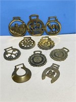 10pcs of Antique Horse Harness Brass
