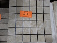12"x12" Beige White Mosaic Sheet Tile