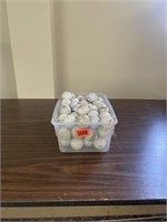 Tote of golf balls