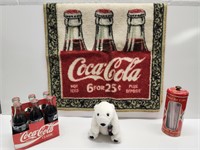 LOT OF 4 MISC COCA COLA ITEMS