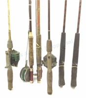 (6) Fishing Rods, (4) Reels, Fly Rods