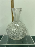Cut Crystal Glass Water Carafe 7 1/2 in