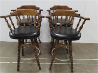 4 Swivel Bar Stools