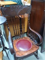 Padded rocking chair