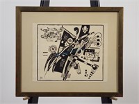 1935 Wassily Kandinsky Abstract Woodcut