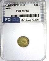 C. Bechtler Gold $1	PCI MS60 30 GR LISTS $15000