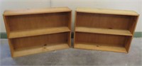 2 Pine Bookshelves