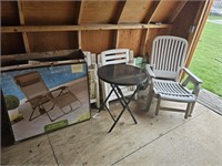 NIB Sonomo Outdoor Chair- Side Table- Outdoor