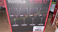 3 Riedel red wine glasses