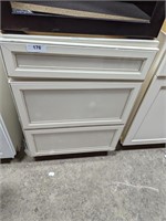 3-Drawer Base Cabinet (35"Tx24"Wx24"D)