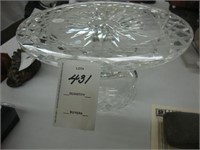 Waterford crystal cake pedestal.