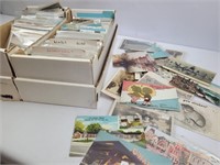 2 boxes of postcards- RPPC, animals, humor