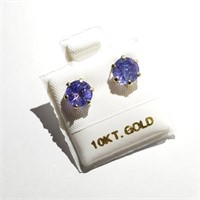 $1560 10K  Tanzanite(3ct) Earrings