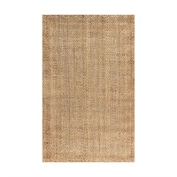 Espina Handwoven Herringbone Chunky Jute Rug