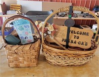 Baskets with misc items