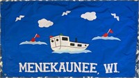 Menekaunee Fish Boat Flag 35x60”