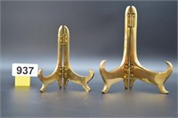 2 vintage quality solid brass stands
